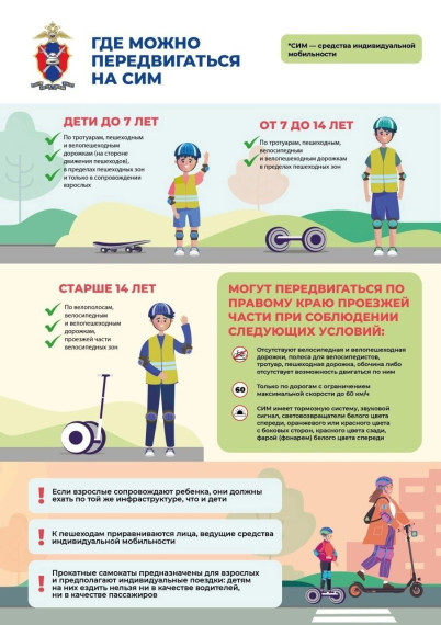 Правила дорожного движения для СИМ.